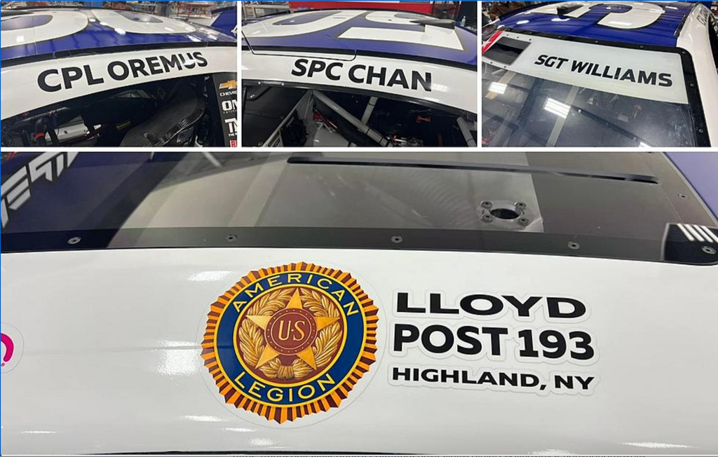 NASCAR race team is paying tribute to three Hudson Valley heroes at this weekend's NASCAR race.